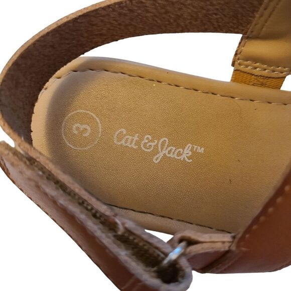 CAT & JACK Sandals Crocheted Rainbow Leather Ankle Straps Kids sz 3‎ - Picture 5 of 13